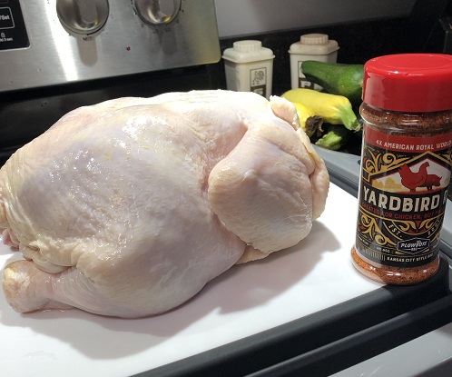Whole chicken with Yardbird rub.
