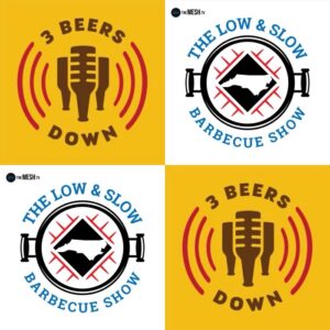 Beer and BBQ collide for the podcast mash-up of The Low & Slow Barbecue Show and 3 Beers Down.