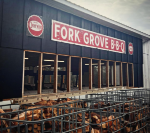 Fork Grove Barbecue smokehouse in Anderson, SC.