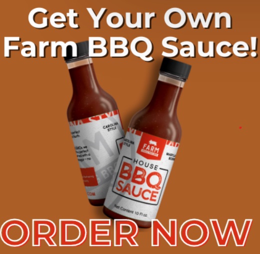 Farm, BBQ House BBQ Sauce is available for purchase by the bottle.