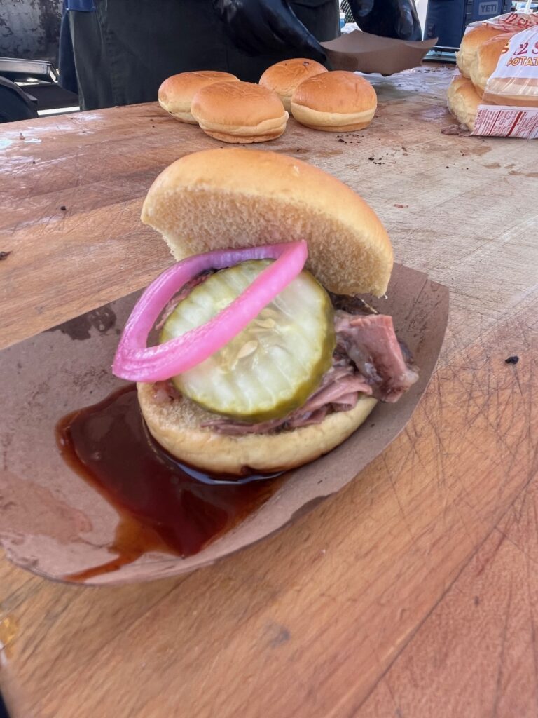 Beef rib sliders from Jon G's.